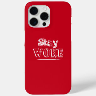 Funda Para iPhone 15 Pro Max Trendy Red Stay Woke
