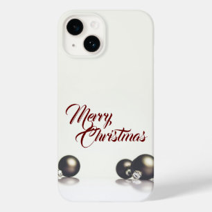 Funda Para iPhone 14 De Case-Mate Tres bolas de navidad delante del fondo de la luz