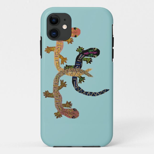 Funda De Case-Mate Para iPhone Tres caso de IPhone 5 de los Geckos (Reverso)