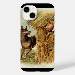 Funda Para iPhone 14 De Case-Mate Tres cerditos lobo malo, cuento de hadas vintage