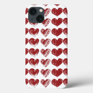 Funda Para iPhone 13 Tres corazones
