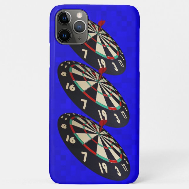 Funda De Case-Mate Para iPhone Tres dianas de dardos, (Reverso)