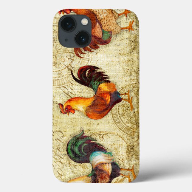 Funda De Case-Mate Para iPhone Tres gallos (Reverso)
