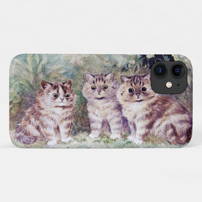 Funda De Case-Mate Para iPhone Tres gatitos, Louis Wain (Reverso (horizontal))