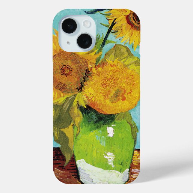 Funda De Case-Mate Para iPhone Tres girasoles | Vincent van Gogh (Reverso )