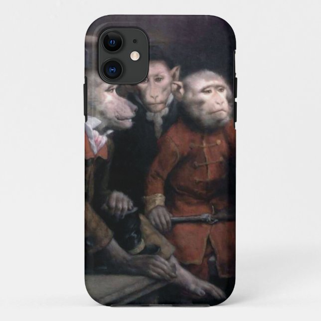 Funda De Case-Mate Para iPhone Tres monos de lujo (Reverso)