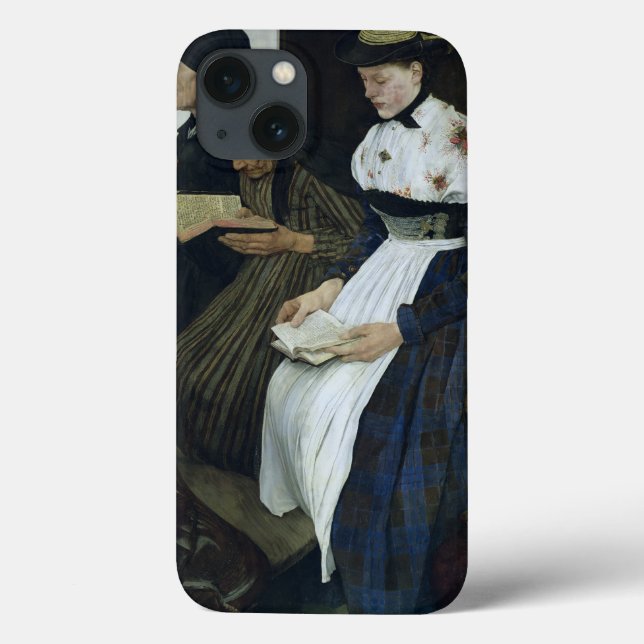 Funda De Case-Mate Para iPhone Tres mujeres en la iglesia, 1882 (Reverso)
