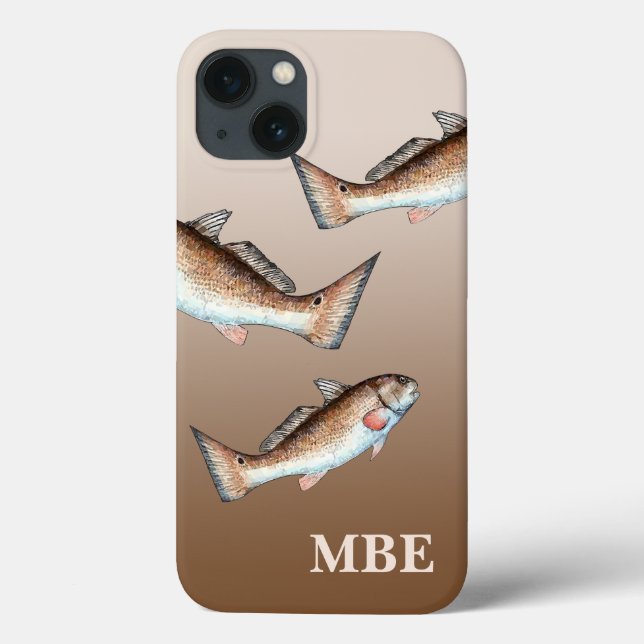 Funda De Case-Mate Para iPhone Tres Natación De Pescado Rojo (Reverso)
