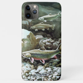 Funda Para iPhone 11 Pro Max Tres peces salmón nadando bajo el agua
