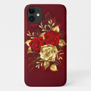 Funda Para iPhone 11 Tres Rosas de Joyería