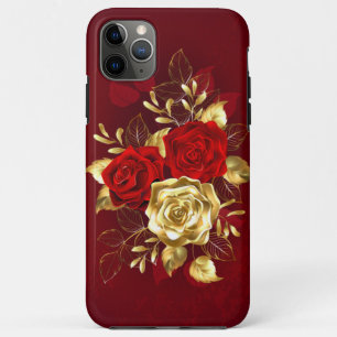 Funda Para iPhone 11 Pro Max Tres Rosas Joyas