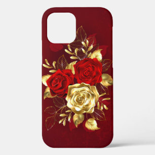 Funda Para iPhone 12 Pro Tres Rosas Joyas