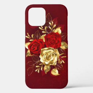 Funda Para iPhone 12 Tres Rosas Joyas