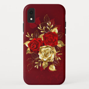 Funda Para iPhone XR Tres Rosas Joyas