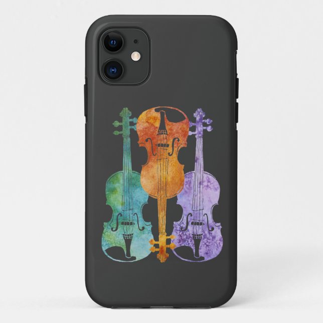 Funda De Case-Mate Para iPhone Tres violines (Reverso)