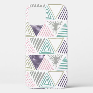 Funda Para iPhone 12 Triángulo dibujado a mano sin inconvenientes. 
