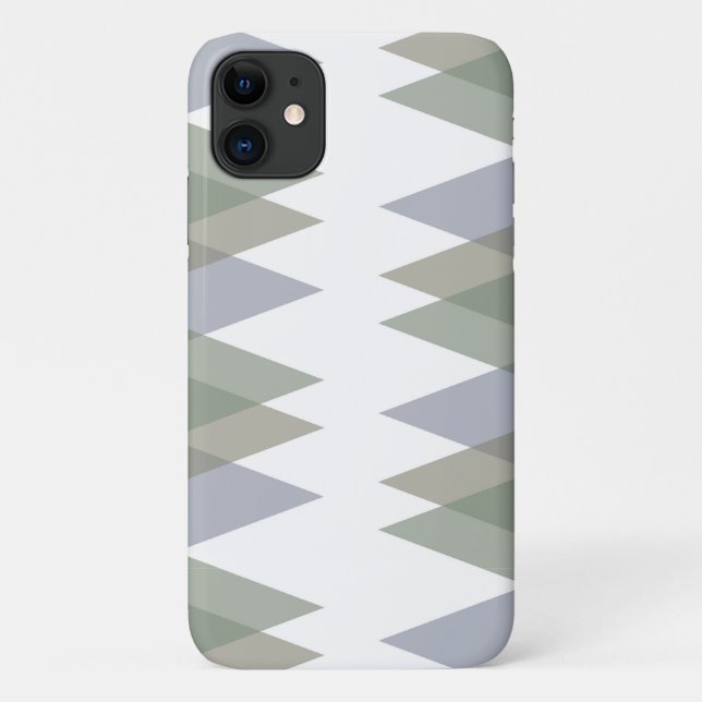 Funda De Case-Mate Para iPhone triángulos caqui (Reverso)