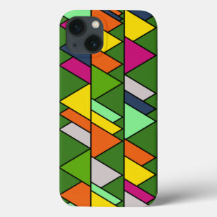 Funda Para iPhone 13 Triángulos de flores