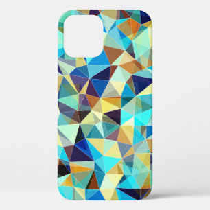 Funda Para iPhone 12 Triángulos geométricos: patrón abstracto colorido