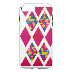 Plus/7 Plus Triángulos geométricos retro - Funda para iPhone 8