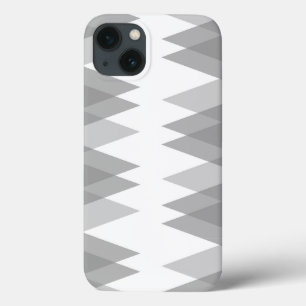 Funda Para iPhone 13 Triángulos grises Funda-Mate estuche para iPhone