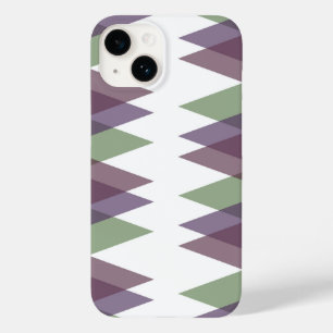 Funda Para iPhone 14 De Case-Mate Triángulos malvas y verdes