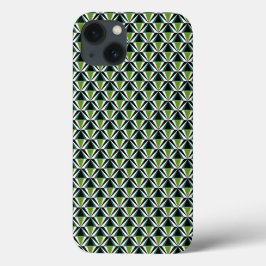Funda Para iPhone 13 Triángulos verdes