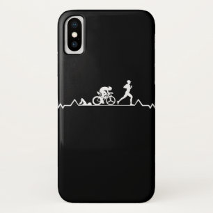 Funda Para iPhone X Triathlon Heartbeat