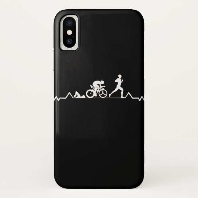 Funda De Case-Mate Para iPhone Triathlon Heartbeat (Reverso)