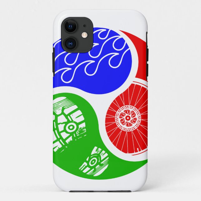 Funda De Case-Mate Para iPhone Triathlon TRI Yin Yang (Reverso)