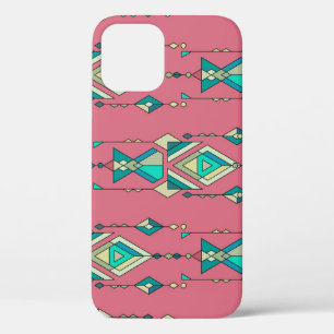 Funda Para iPhone 12 Tribal de la Vintage: Patrón étnico sin foco