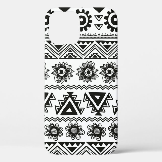 Funda De Case-Mate Para iPhone Tribal ethnic seamless (Reverso )