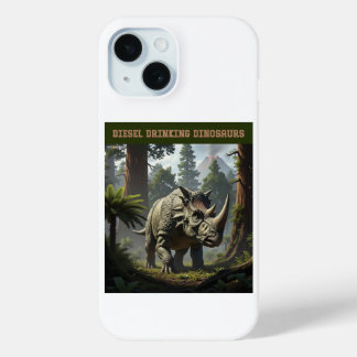 Funda Para iPhone 15 Triceratops furtivo