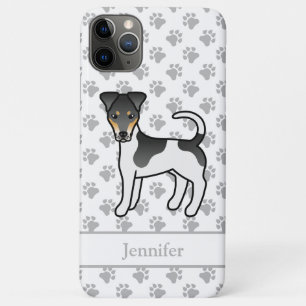 Funda Para iPhone 11 Pro Max Tricolor Smooth Fox Terrier Cute Perro y Nombre