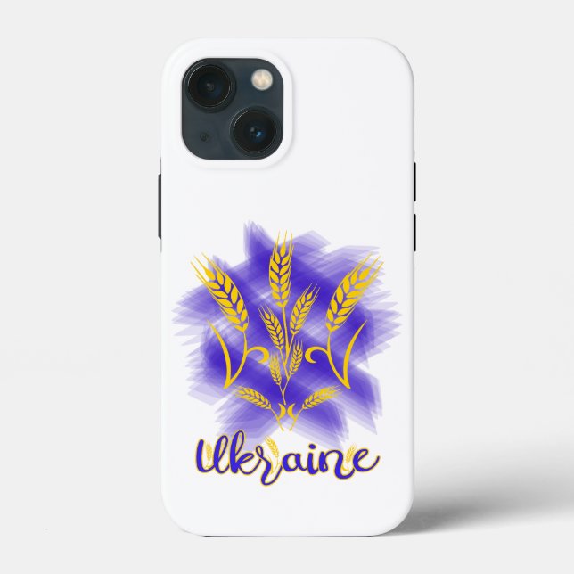 Funda De Case-Mate Para iPhone Tridente ucraniano hecho de oído de trigo (Reverso )