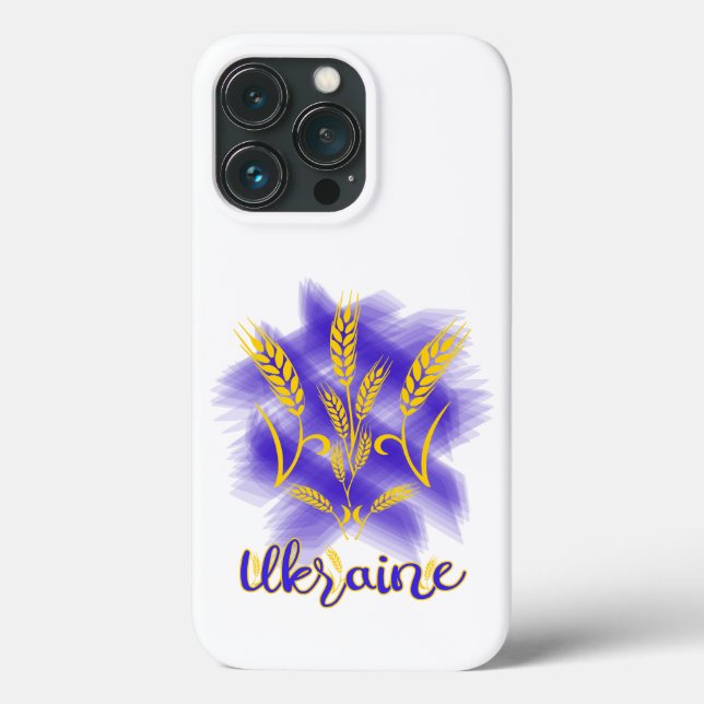 Funda De Case-Mate Para iPhone Tridente ucraniano hecho de oído de trigo (Reverso )