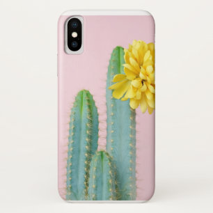 Funda Para iPhone X Trío azul del cactus