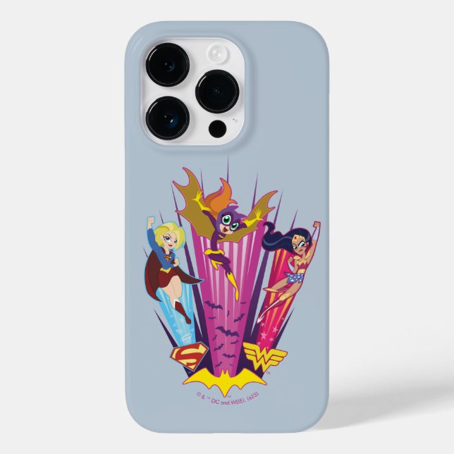 Funda De Case-Mate Para iPhone Trío de Chicas Super Hero de DC (Reverso )