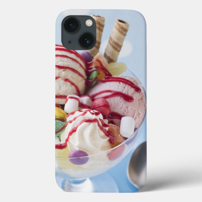 Funda De Case-Mate Para iPhone Trio de helados y dulces domingos (Reverso)