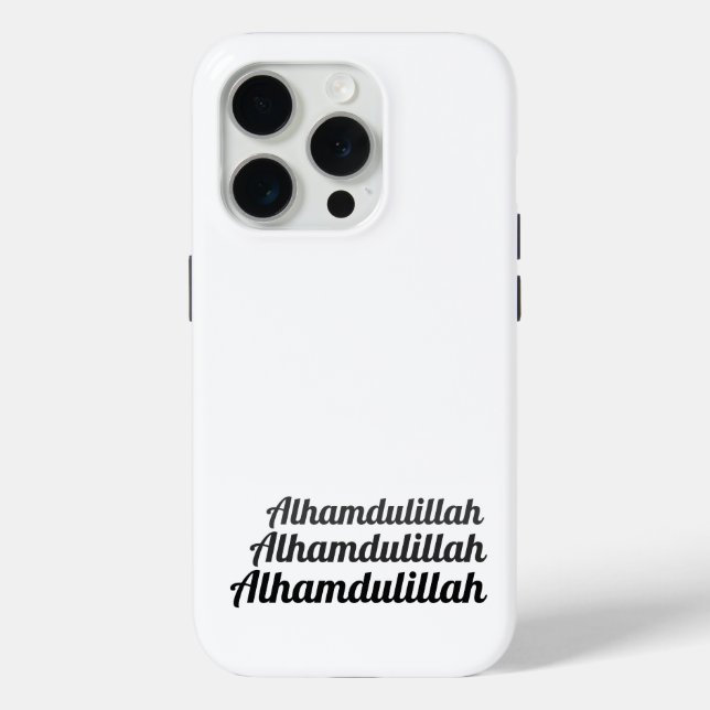 Funda De Case-Mate Para iPhone Triple Alhamdulillah Blanco (Reverso )