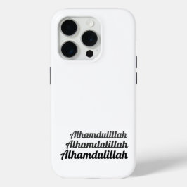 Funda Para iPhone 15 Pro Triple Alhamdulillah White