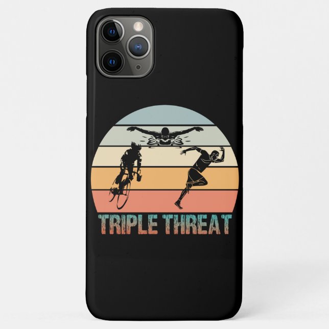 Funda De Case-Mate Para iPhone Triple amenaza - Triathlon Sunset (Reverso)