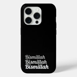 Funda Para iPhone 15 Pro Triple Bismillah Black