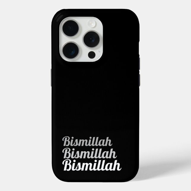 Funda De Case-Mate Para iPhone Triple Bismillah Black (Reverso )