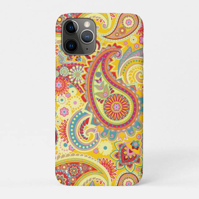 Funda De Case-Mate Para iPhone Trippy Hippy Retro Paisley (Reverso)