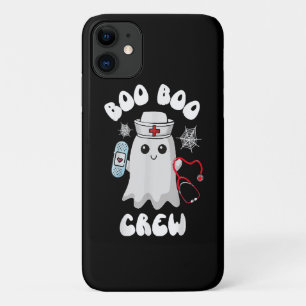 Funda Para iPhone 11 Tripulación Boo Boo Enfermera Adorable Fantasma Di