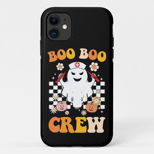 Funda De Case-Mate Para iPhone Tripulacion de Enfermeras Fantasmas de Halloween G (Reverso)