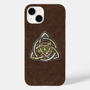 Funda Para iPhone 14 De Case-Mate Triquetra Pentagram en Brown