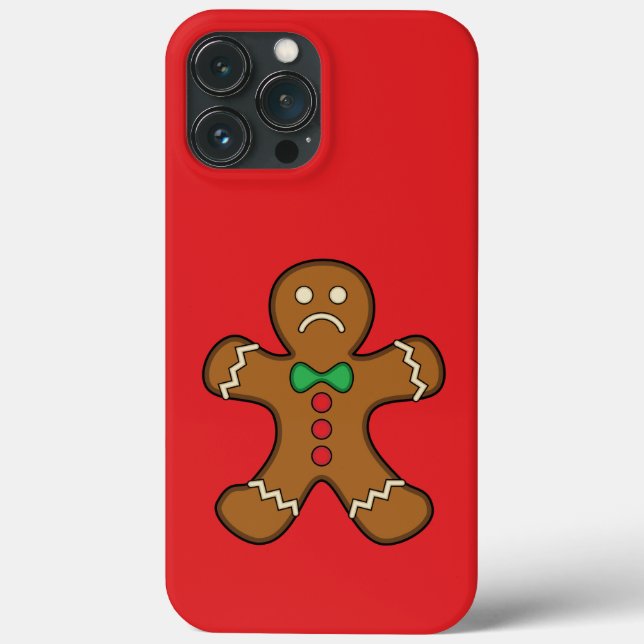 Funda De Case-Mate Para iPhone Triste hombre de pan (Reverso )