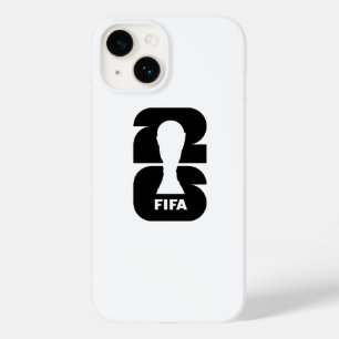 Funda Para iPhone 14 De Case-Mate Trofeo de fútbol minimalista silueta blanca sobre